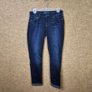 Lucky Brand Women Lolita Skinny Cuffed Jeans Dark Wash Low Rise Size 2/26R